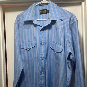 2 Panhandle Slim Pearl snap western shirts L 16-34 35 x2